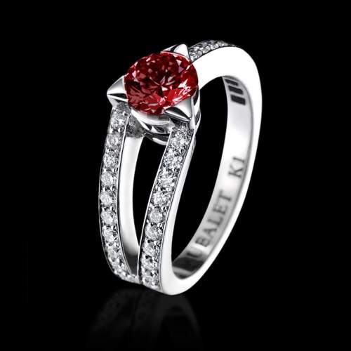 Ruby Engagement Ring Plena Luna